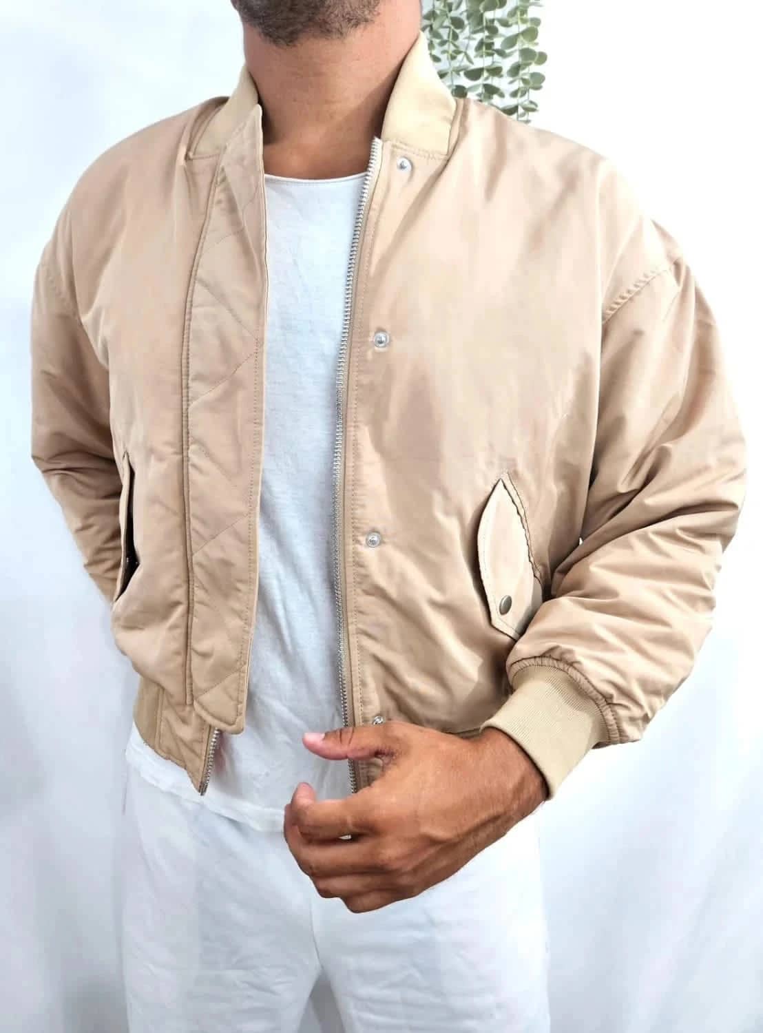 Blouson bomber écru Pull&Bear taille XS