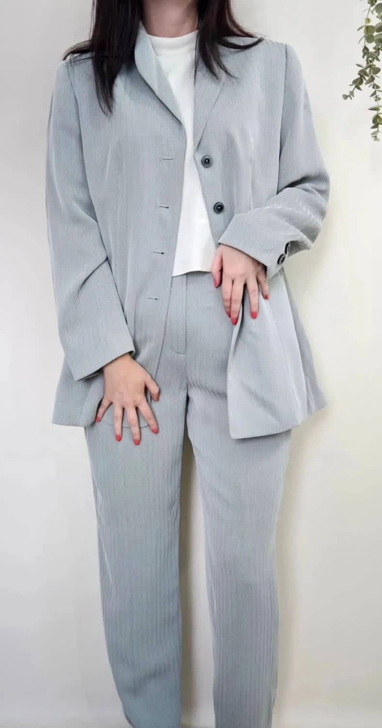 Ensemble gris blazer & pantalon Gerry Weber taille L
