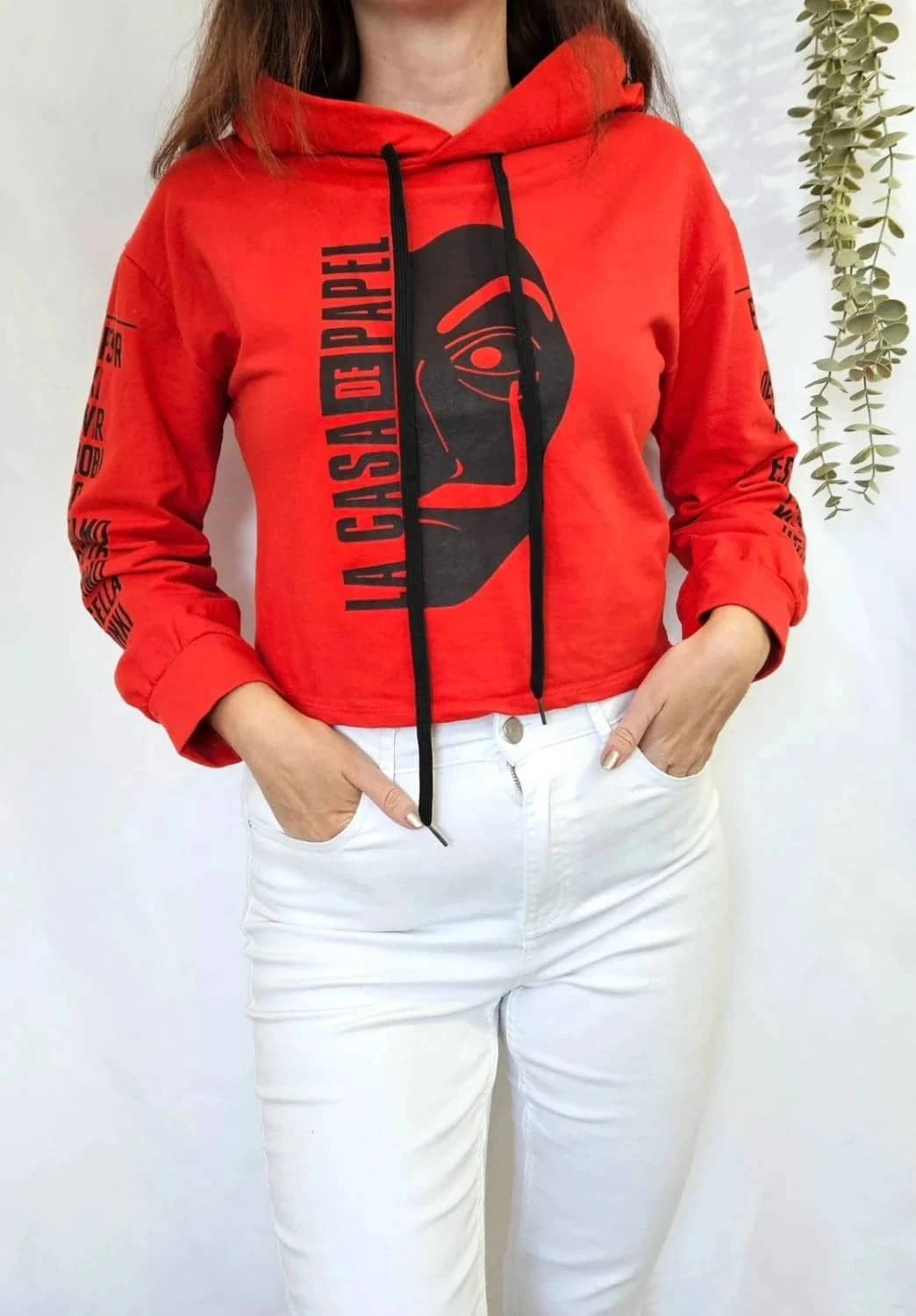 Hoodie/Sweat à capuche rouge La Casa de Papel
