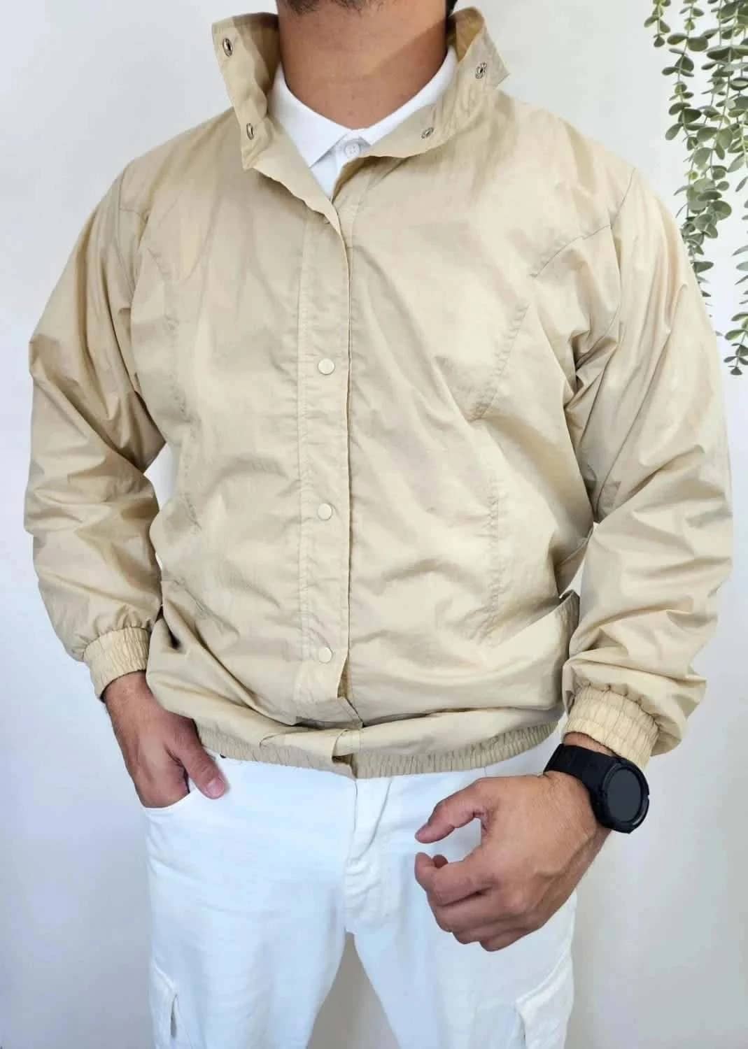 Veste coupe-vent vintage Blair beige taille L