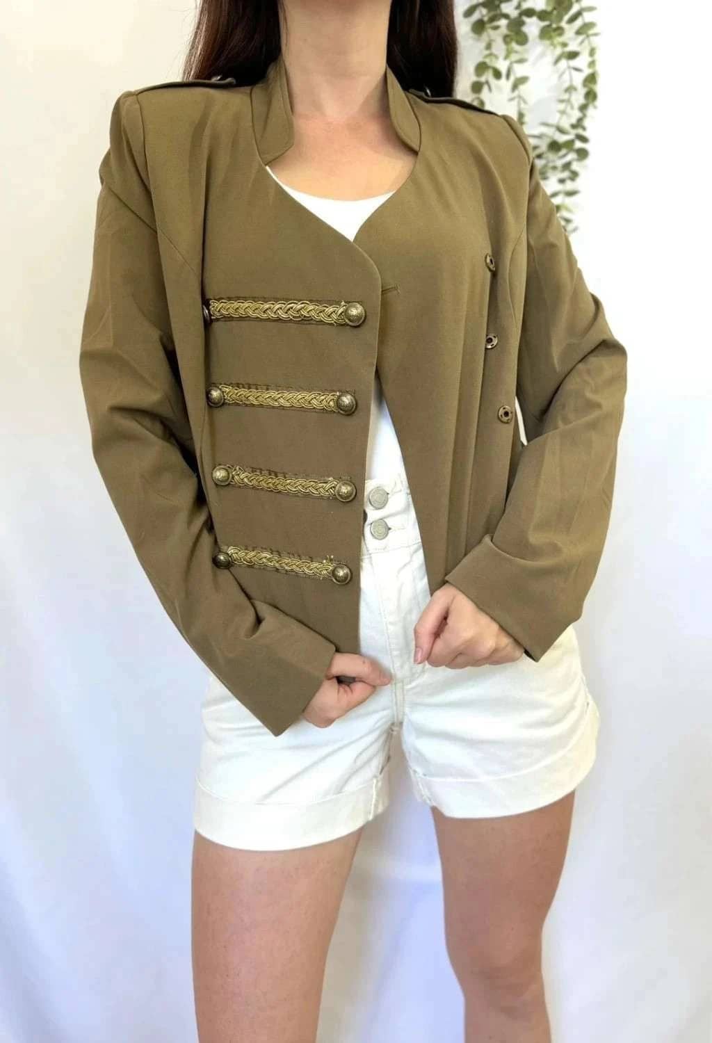 Cardigan court kaki 3 Suisses taille 38
