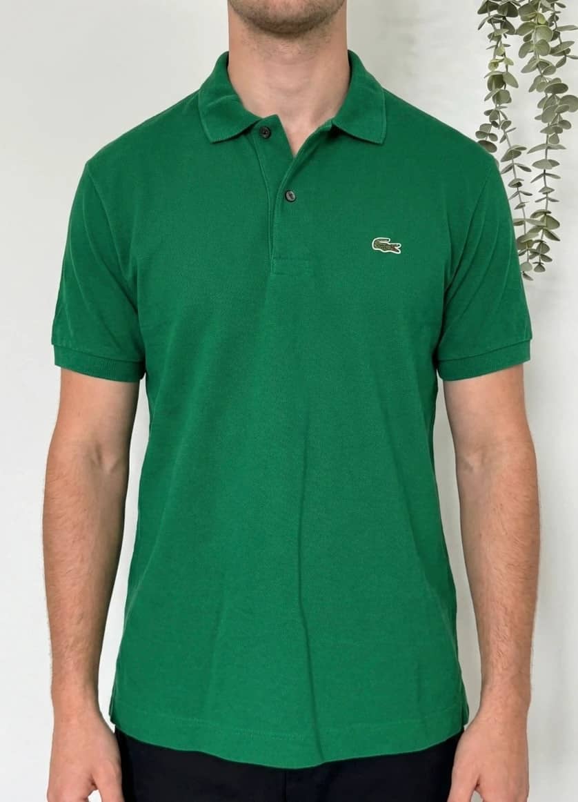 Polo piqué classic fit Lacoste vert taille 3/S - FP260212