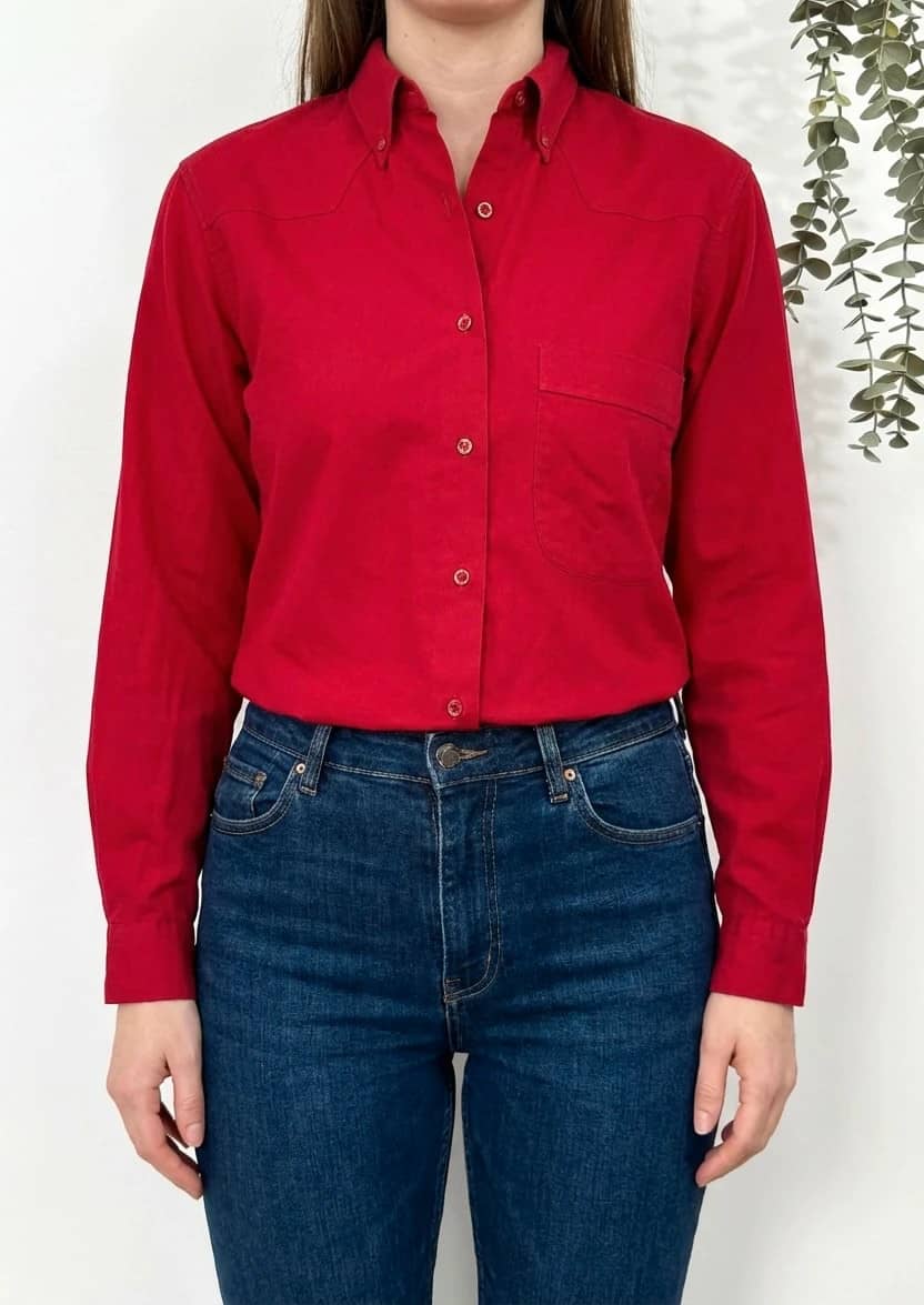 Chemise vintage Cacharel rouge taille S - SC260391