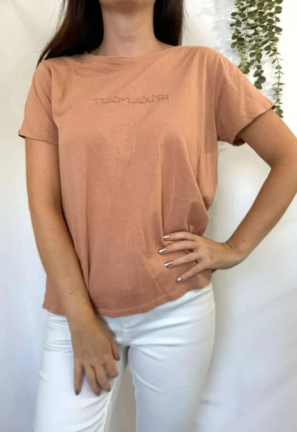 Tee-shirt Teddy Smith corail taille XL