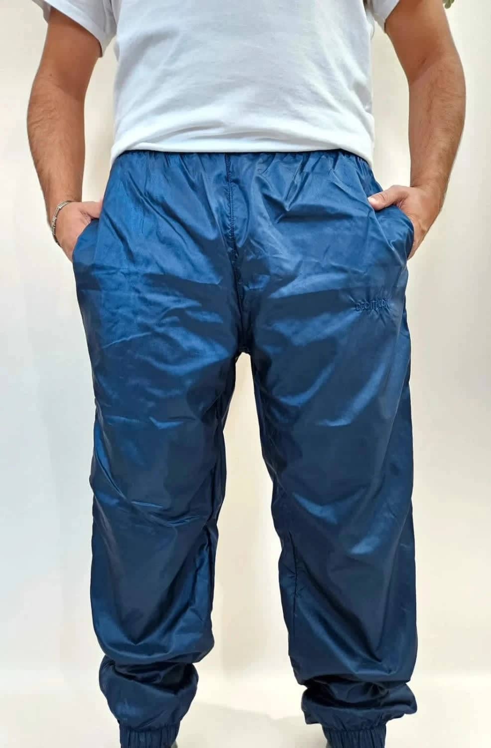 Jogging/Track pants vintage bleu logo brodé taille XXL