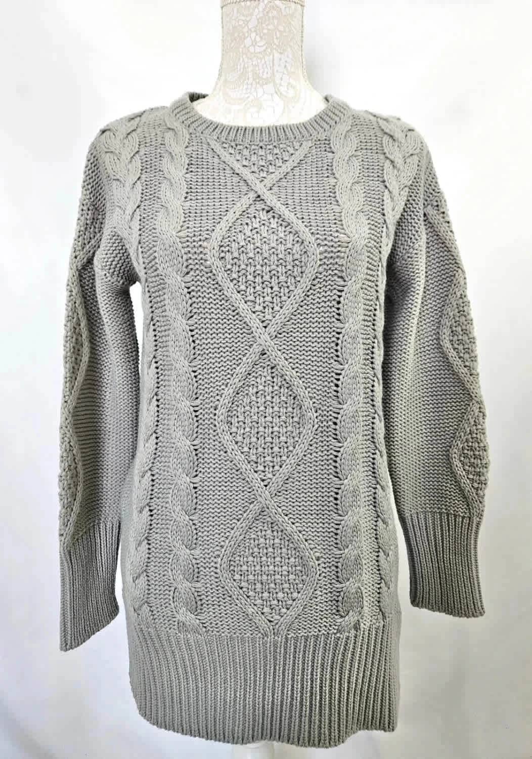 Robe pull en maille gris Blancheporte