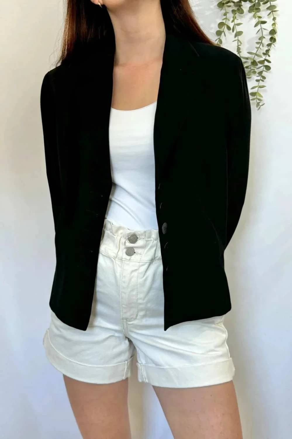 Veste blazer vintage noire 123 taille L