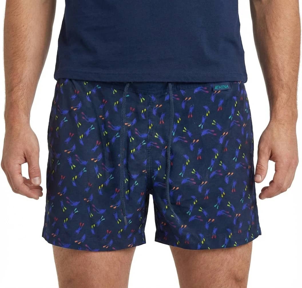 Short de bain Athena motifs plongeurs taille XL