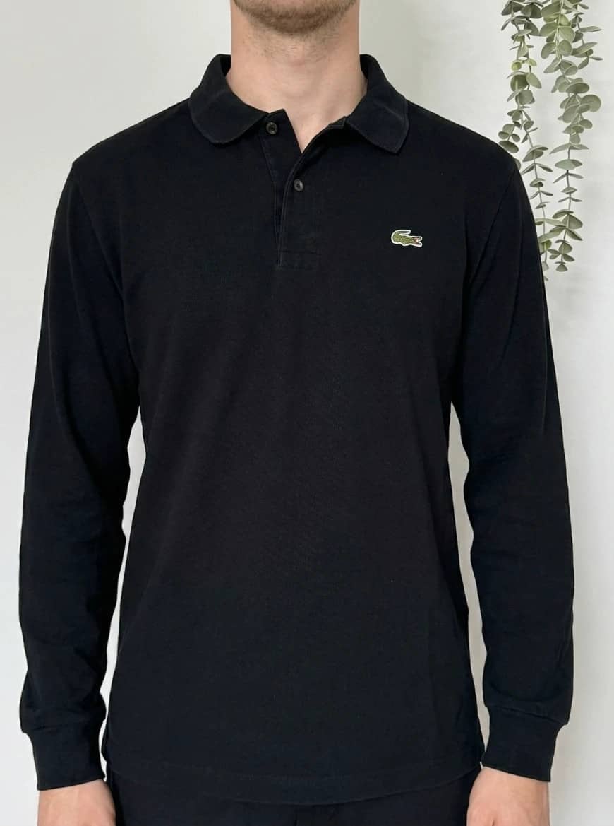Polo manches longues Lacoste noir vintage taille 5/M - FP260253