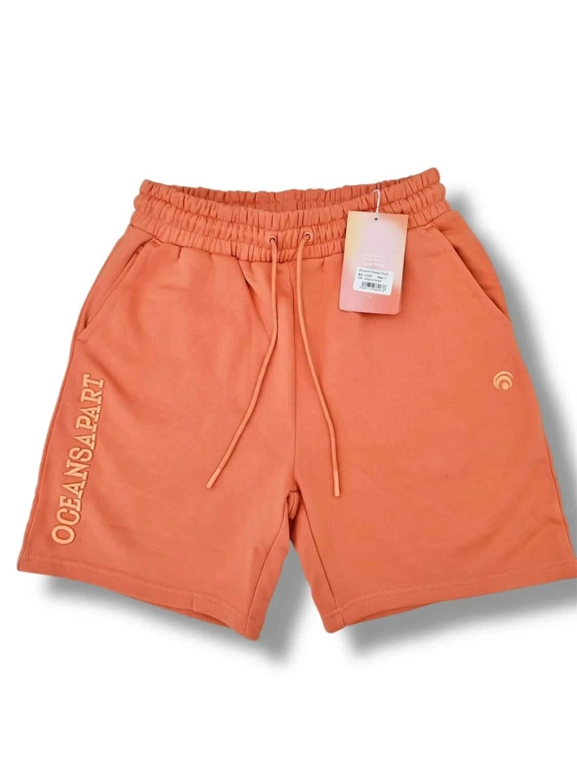 Short élastique Oceans Apart orange logo brodé taille S