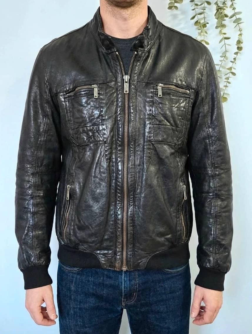 Blouson en cuir Chevignon taille XL