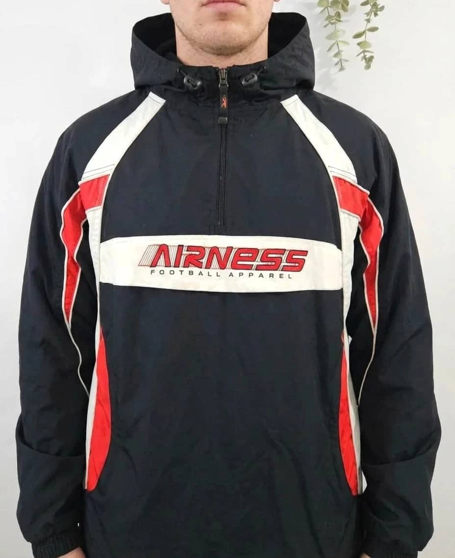 Veste coupe-vent noir Airness vintage