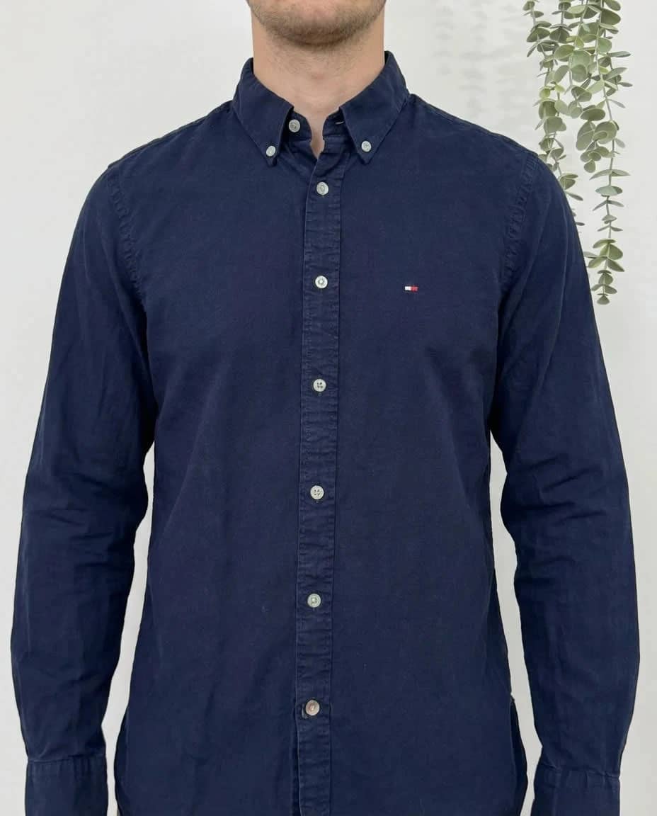 Chemise stretch Tommy Hilfiger bleu marine taille S - FP260159