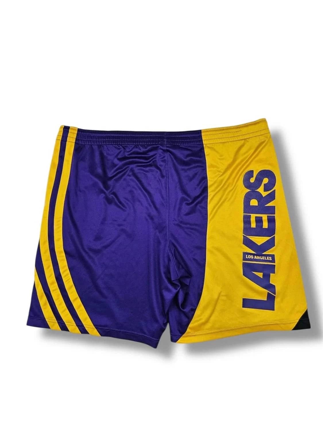Short Adidas Los Angeles Lakers NBA violet et jaune