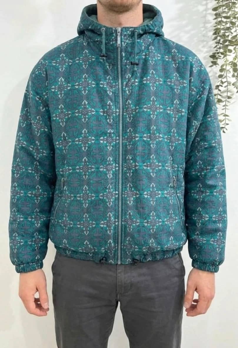 Veste/Jacket vintage Etirel polaire intérieur bleu/violet taille L