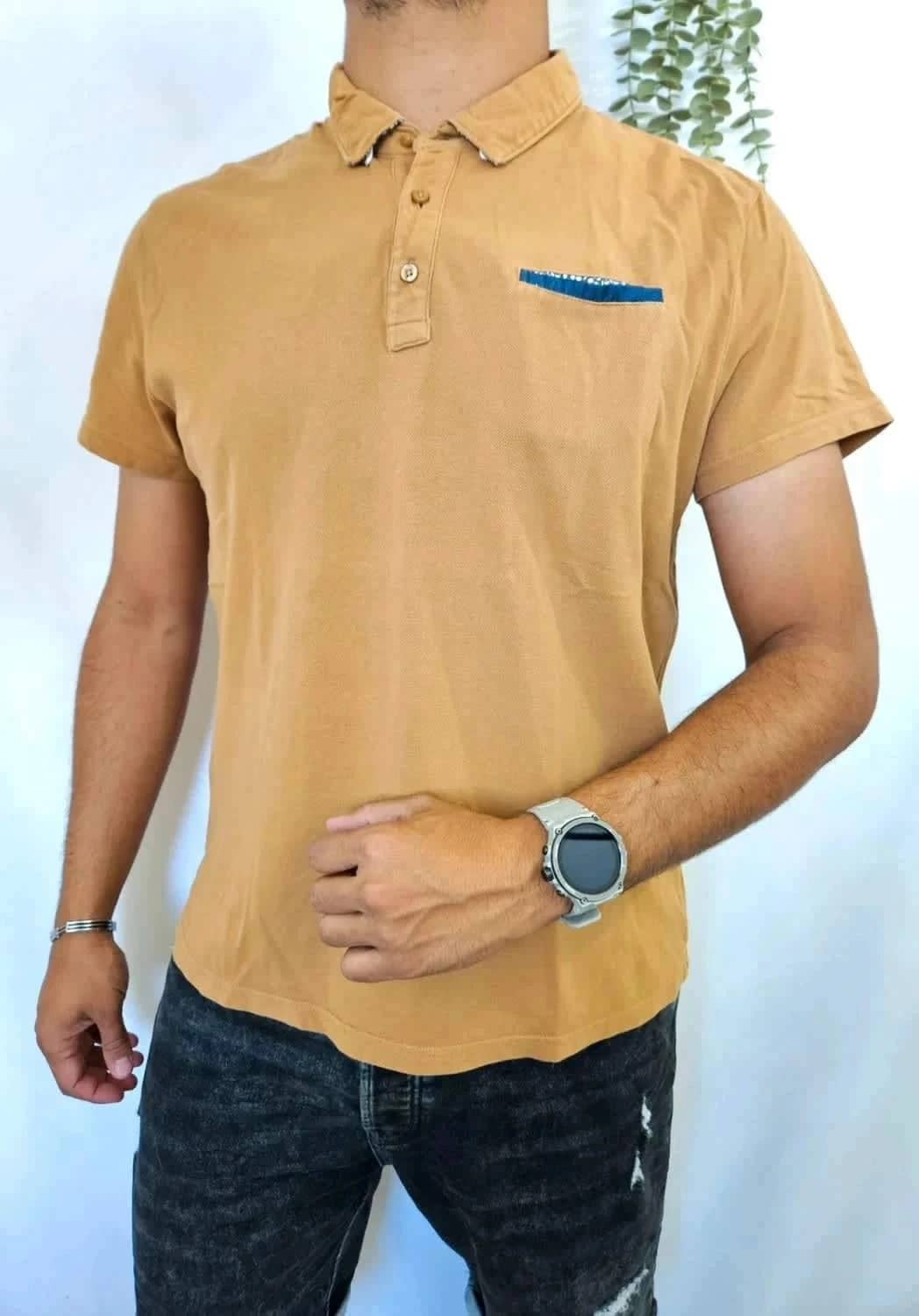 Polo moutarde Homme Burton taille XL