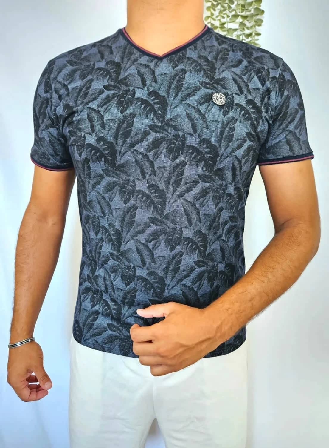 Tee-shirt motif tropical taille L