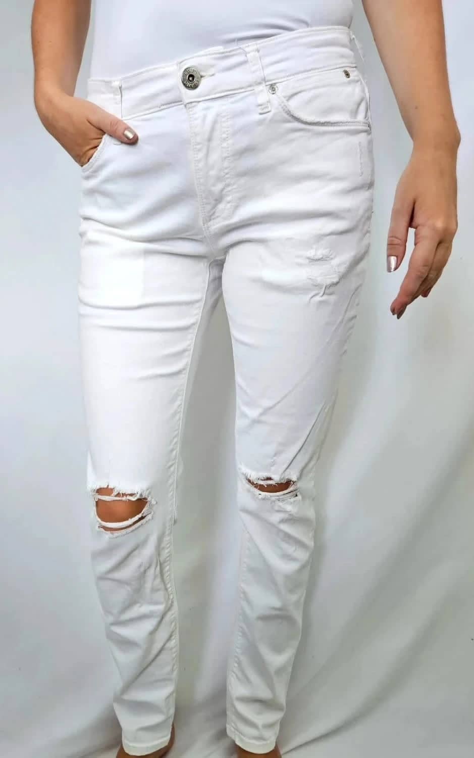 Jean blanc Skinny stretch River Island taille 40