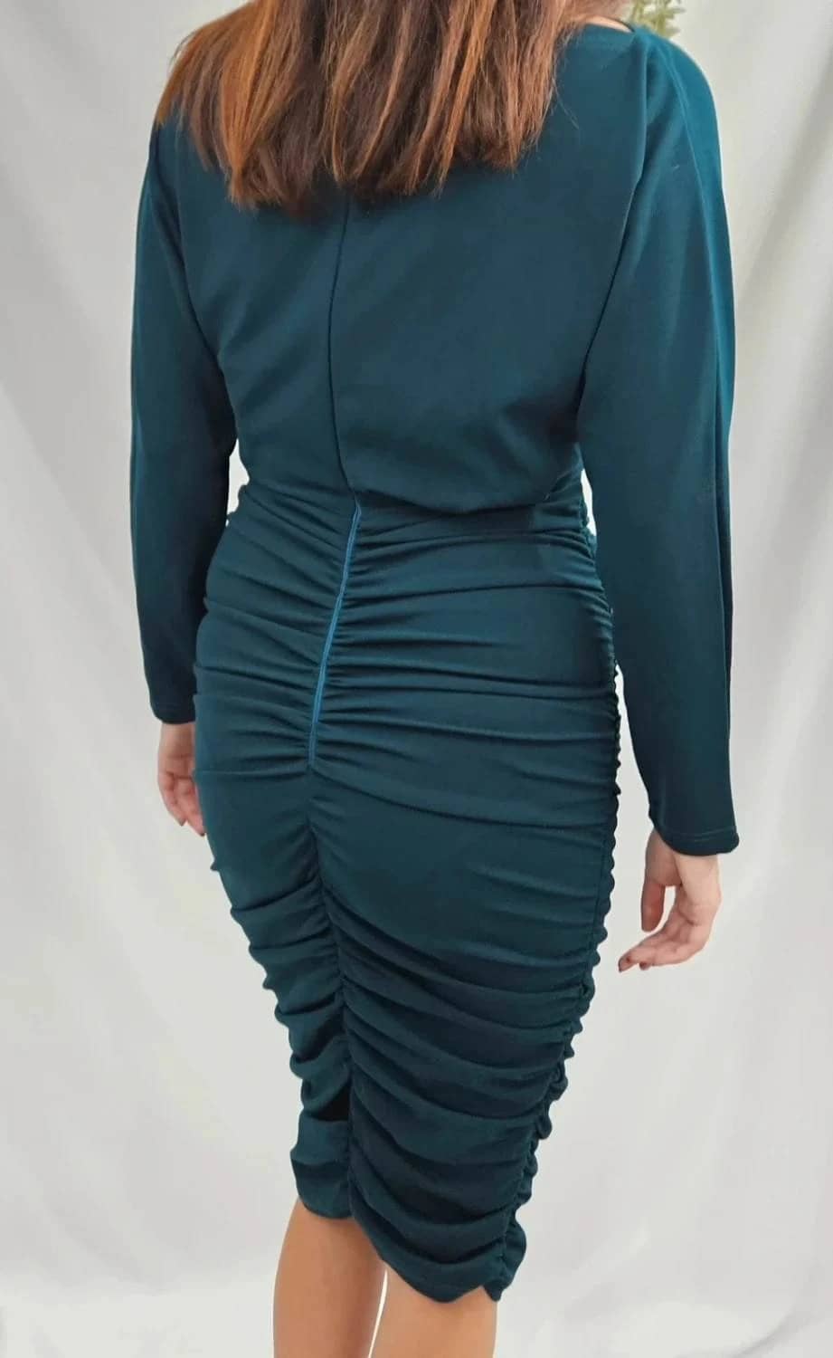 Robe fourreau mi-longue froncée AX Paris taille S