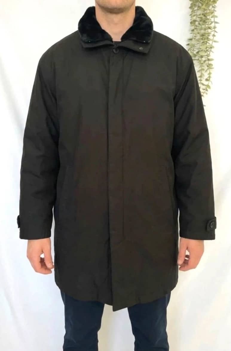Manteau noir De Fursac intérieur polaire taille XL