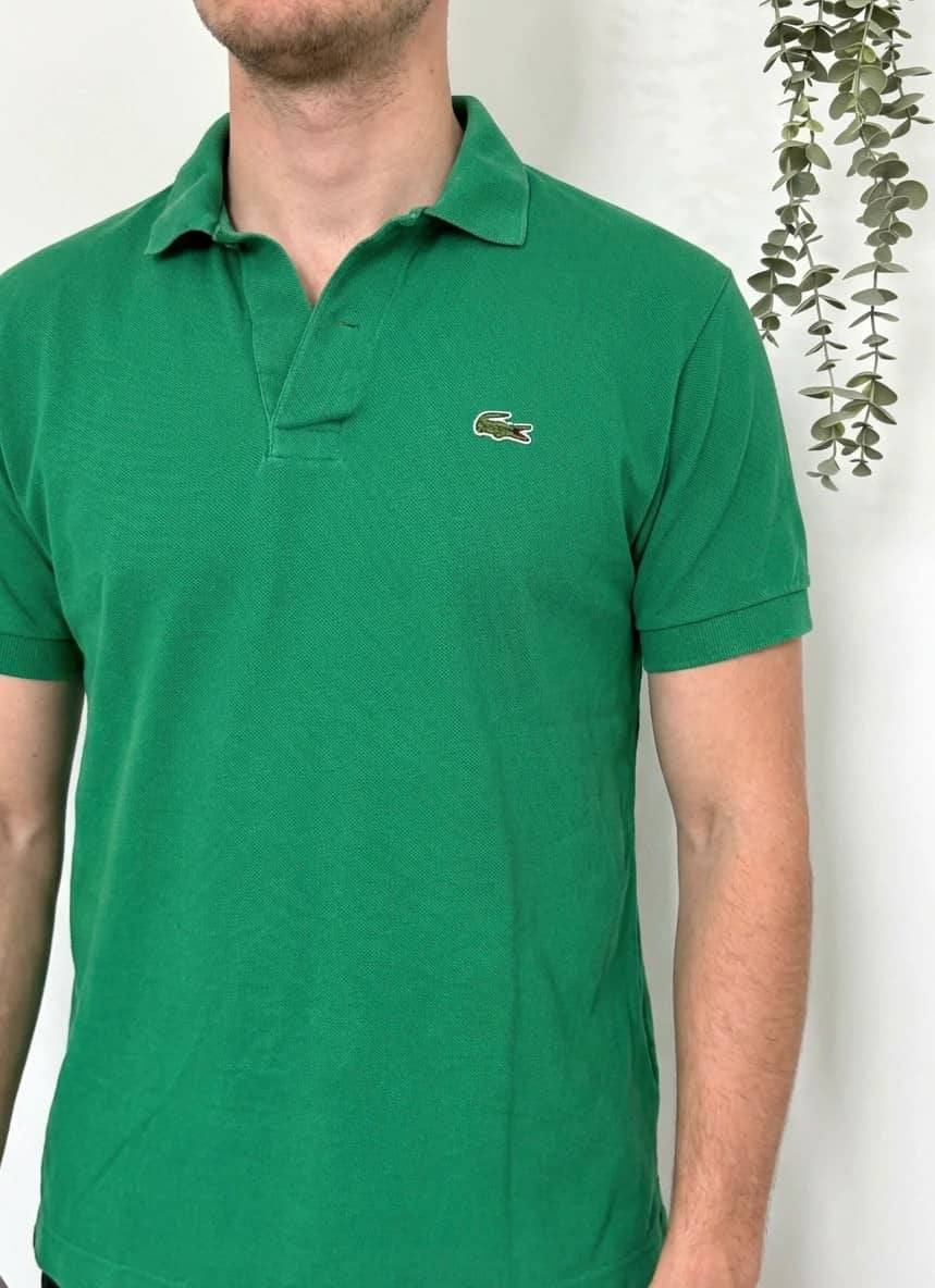 Polo piqué Lacoste vert vintage taille 4/M - FP260250