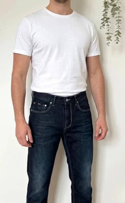 Jean denim Charleston slim fit Boss bleu brut taille W31 L34