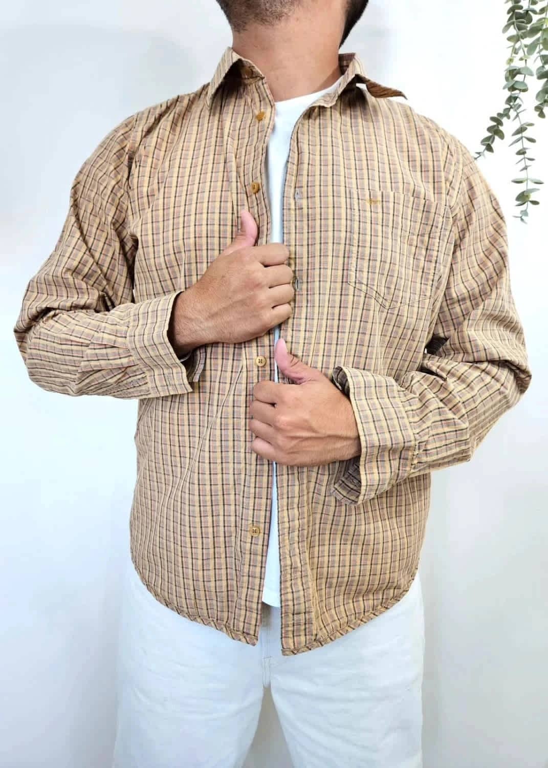 Chemise Dockers à carreaux 100 % coton vintage workwear taille XXL