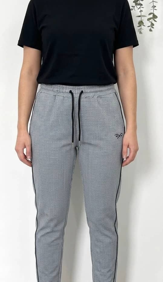 Pantalon jogging Project X Paris gris pied de poule taille M