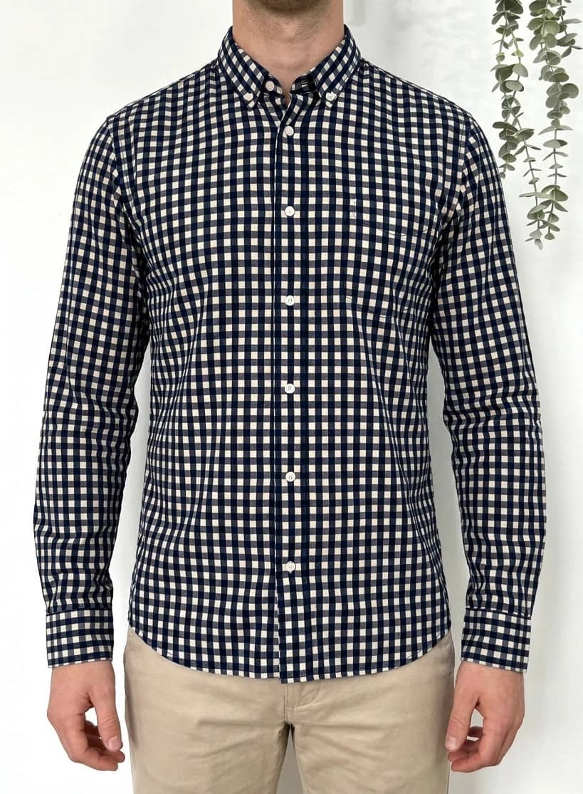 Chemise Scotch Soda carreaux bleu blanc taille M - DN260443