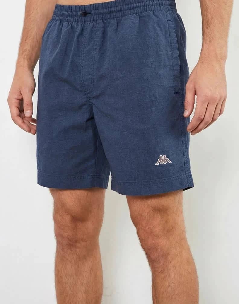 Short Kappa vintage bleu logo brodé taille S