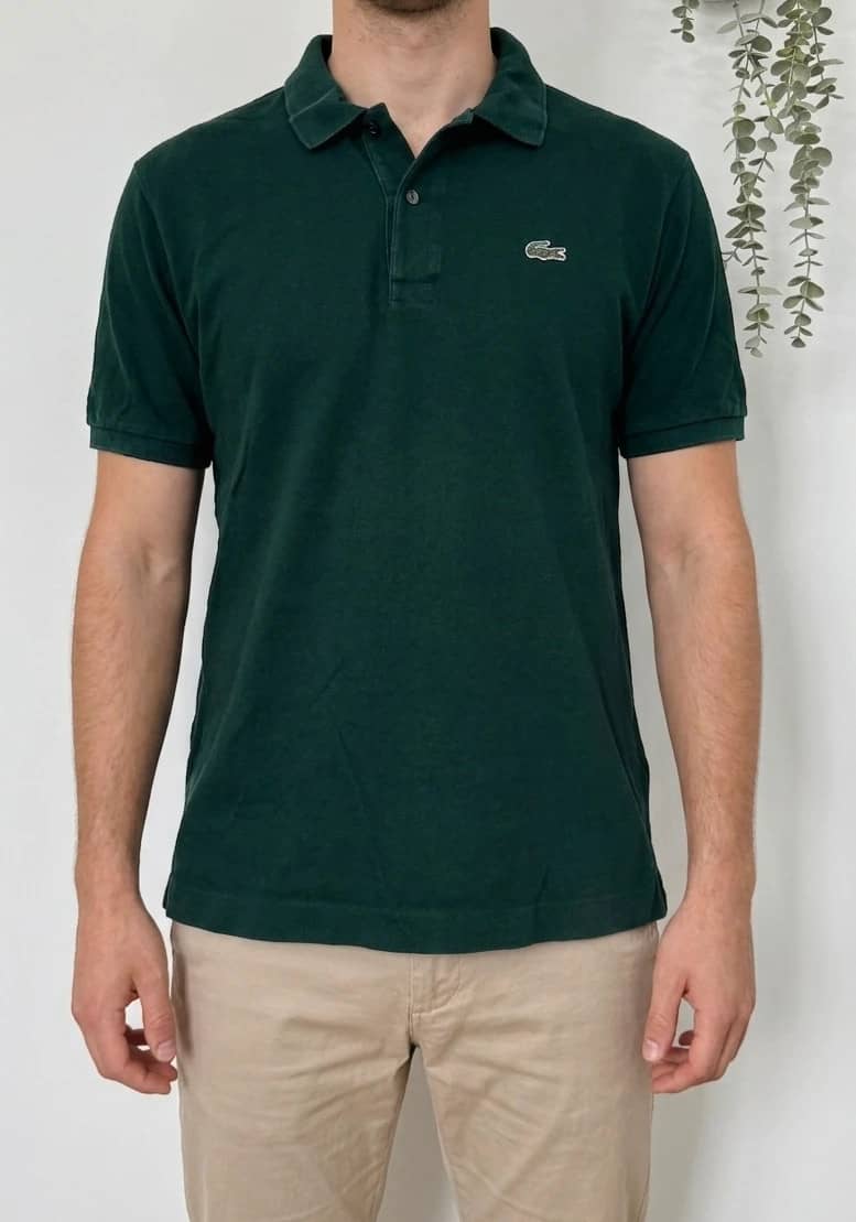 Polo piqué Lacoste vert foncé taille 6/L - PP2603251