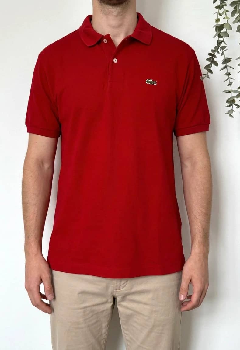 Polo piqué classic fit Lacoste rouge logo taille 6/XL - PP2603337