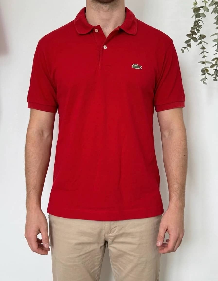 Polo piqué classic fit Lacoste rouge taille 6/XL - PP2603340
