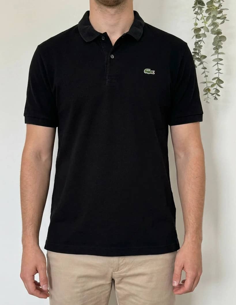 Polo piqué Lacoste Live noir taille 7/XL - PP2603415
