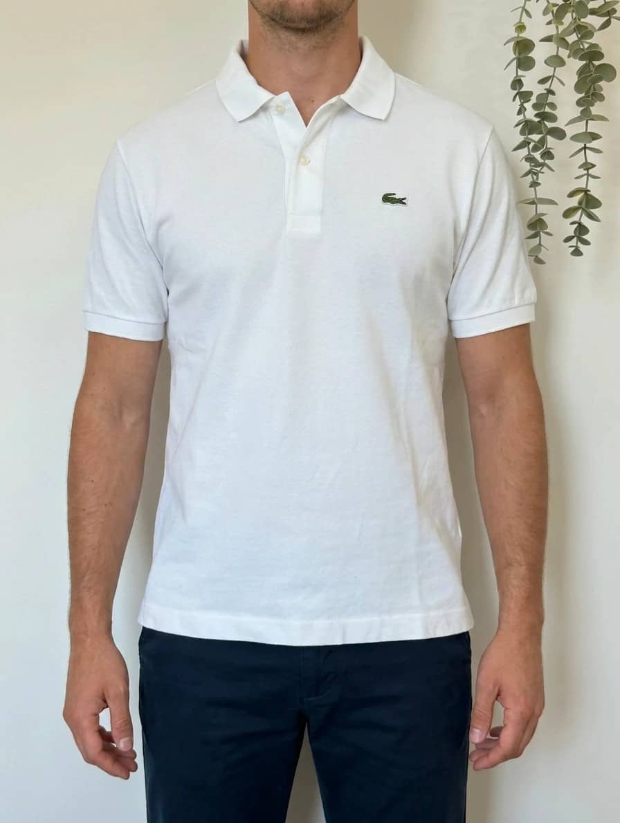 Polo piqué Lacoste blanc taille 6/XL - PP2603366