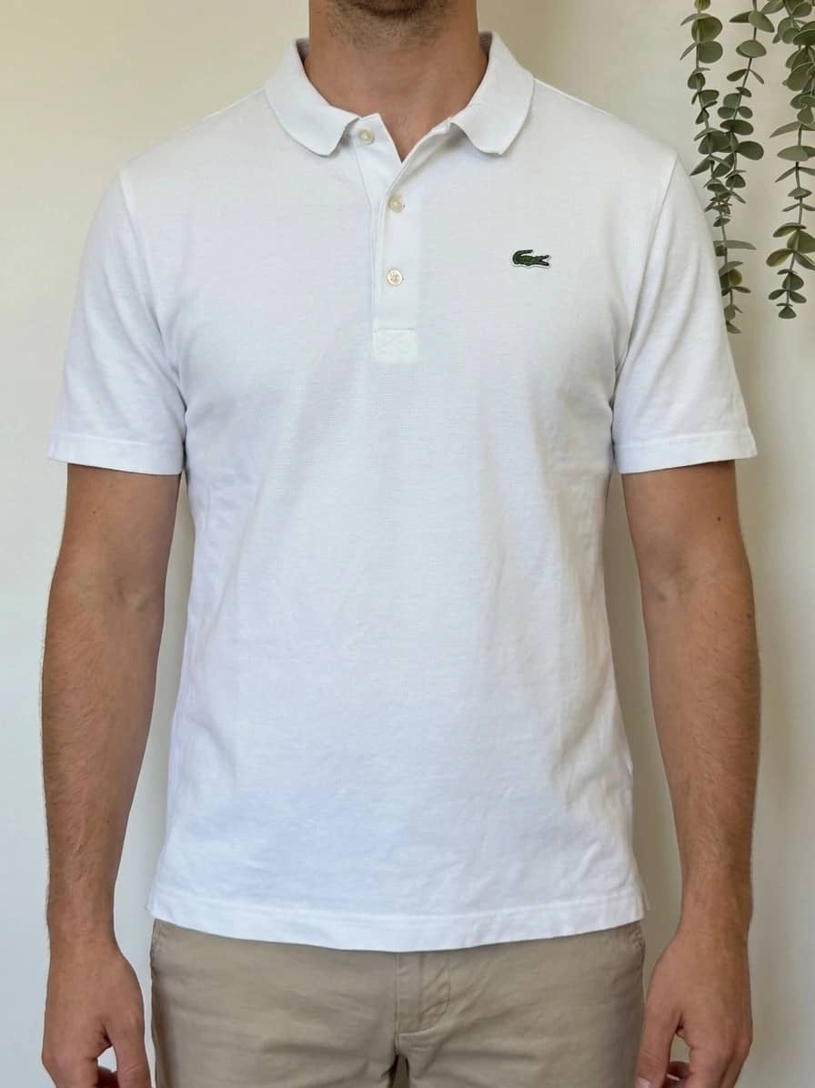 Polo piqué Lacoste Sport blanc taille 7/XXL - PP2603360