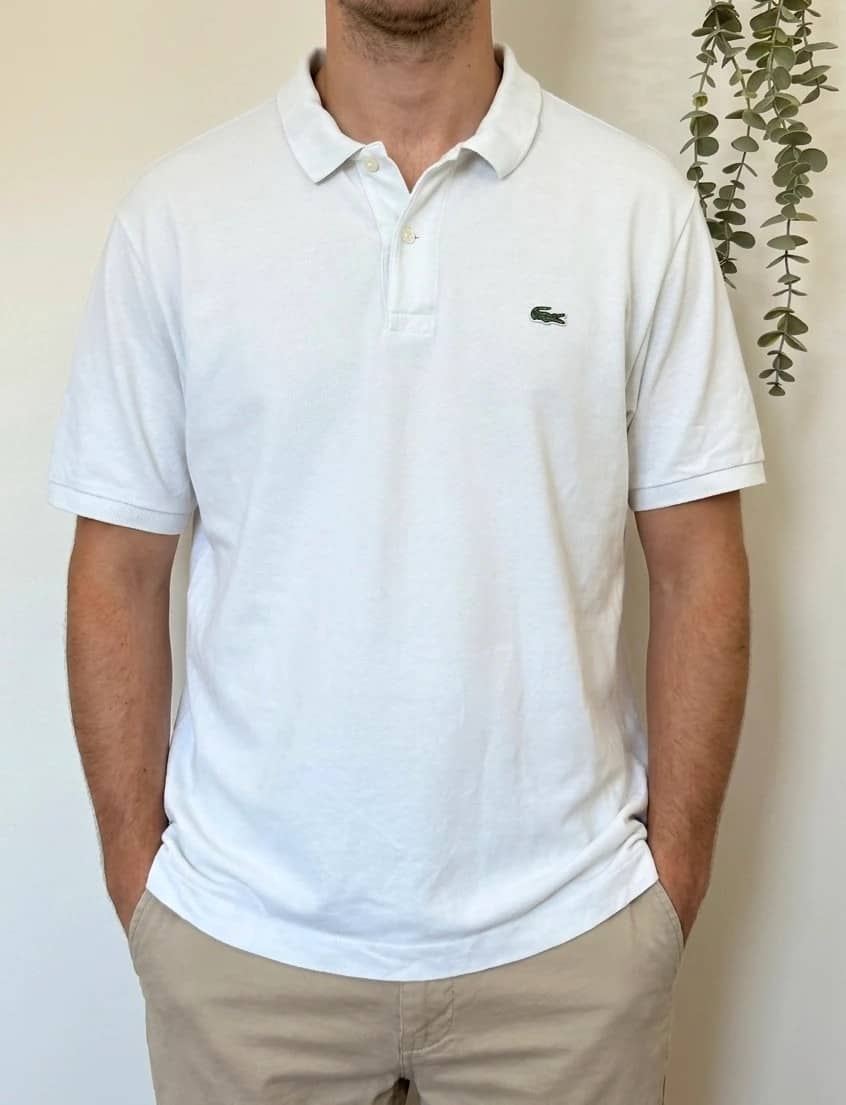 Polo piqué classic fit Lacoste blanc taille 7/XXL - PP2603365