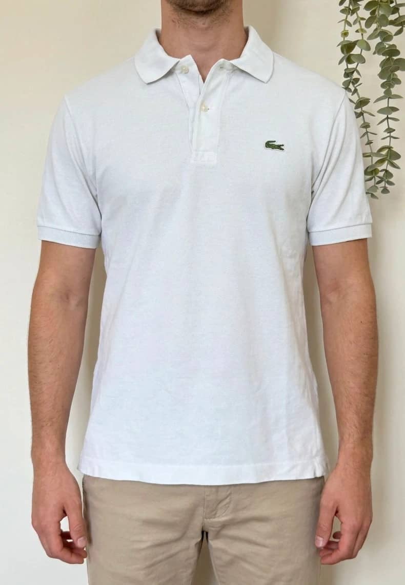 Polo piqué regular fit Lacoste blanc taille 6/XL - PP2603362