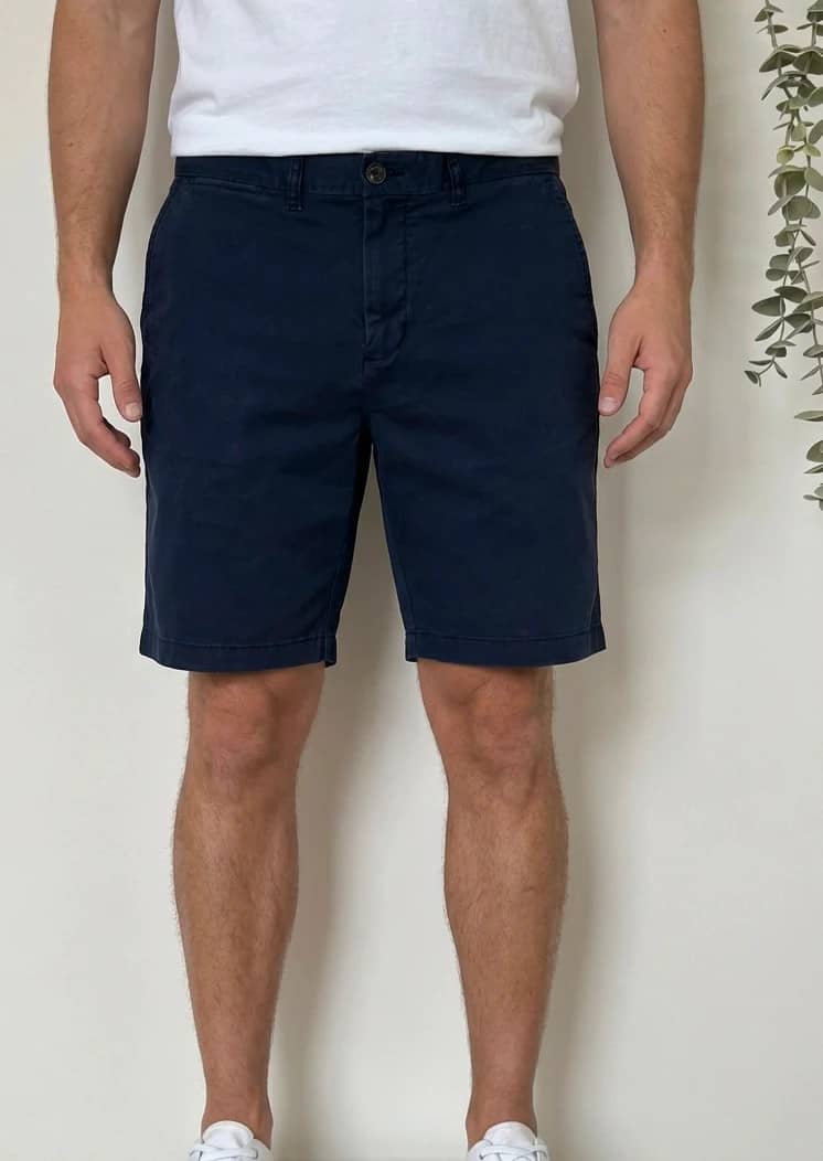 Short chino Tommy Hilfiger bleu marine taille W36/XL - PP2603119