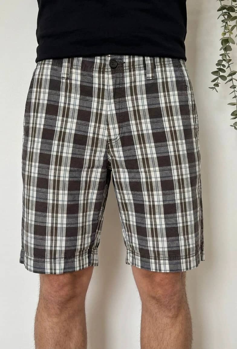 Short à carreaux Eddie Bauer marron taille W34 - PP2603122