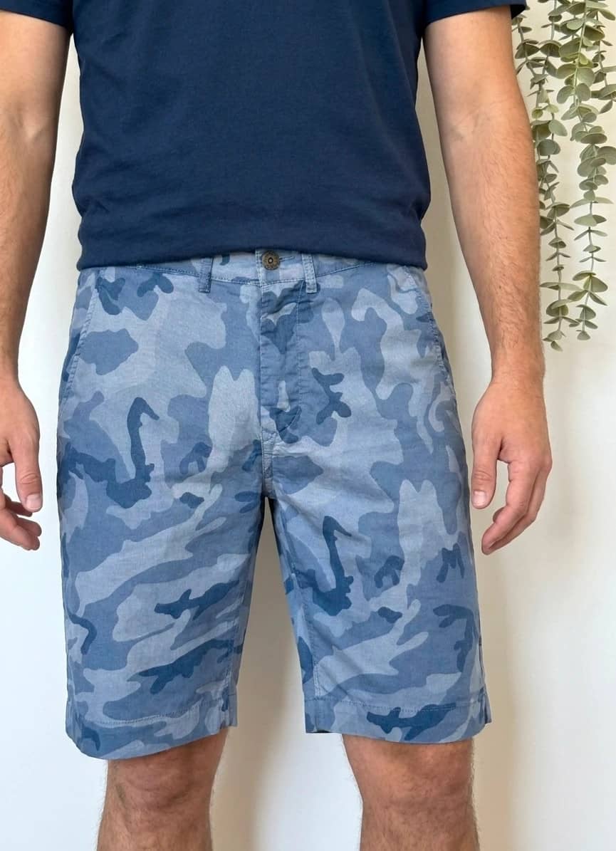 Short bermuda Serge Blanco camouflage bleu taille 34/W33-W34 - FP260323