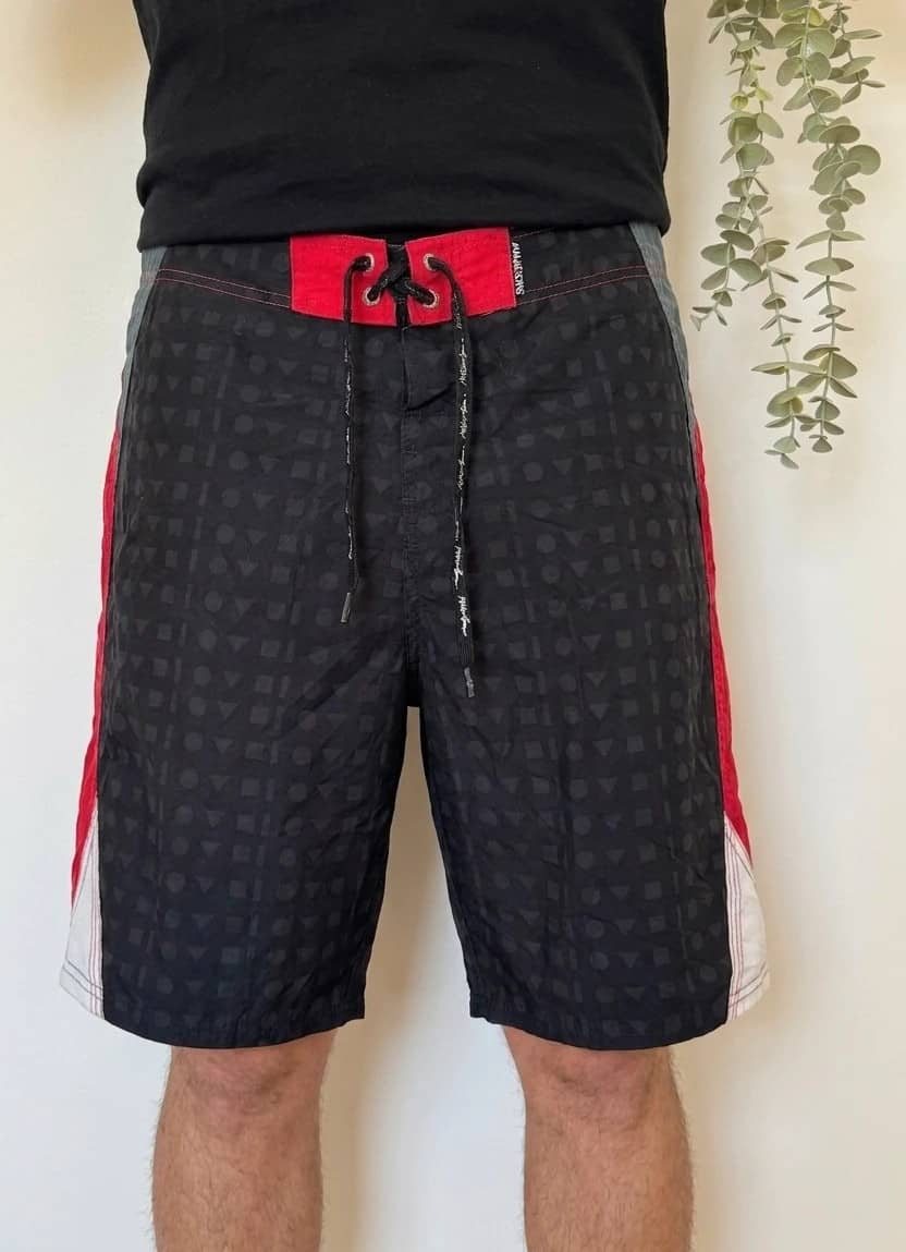 Short de bain Maui and Sons noir rouge taille L/W36 - PP2603224