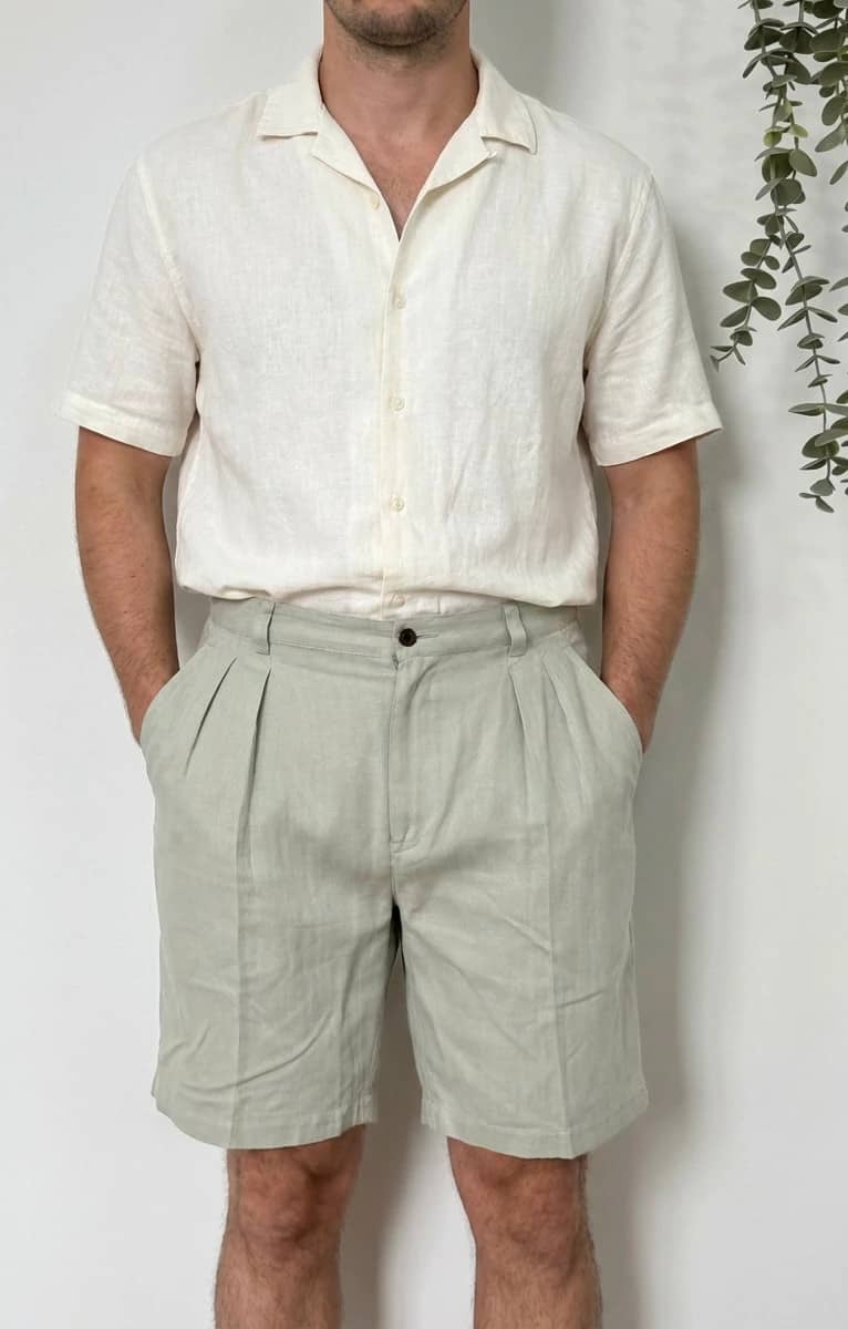 Short chino fluide relax Tommy Bahama gris clair taille W34 - PP2603159