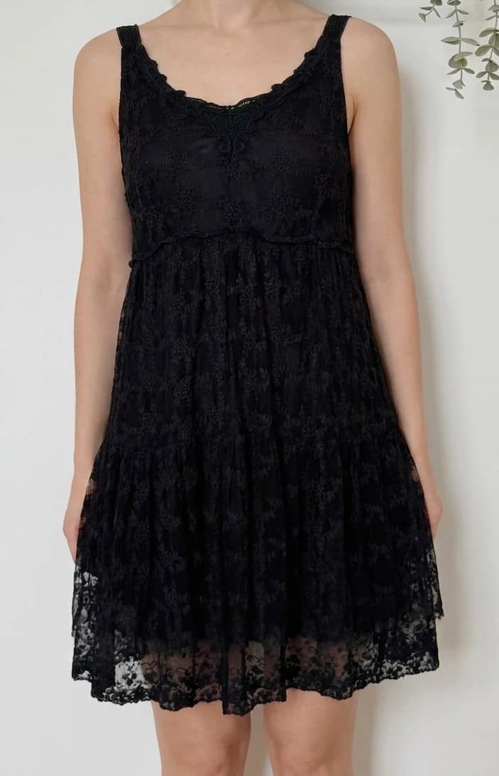 Robe sans manches Molly Bracken noire dentelle taille S - VP2603101