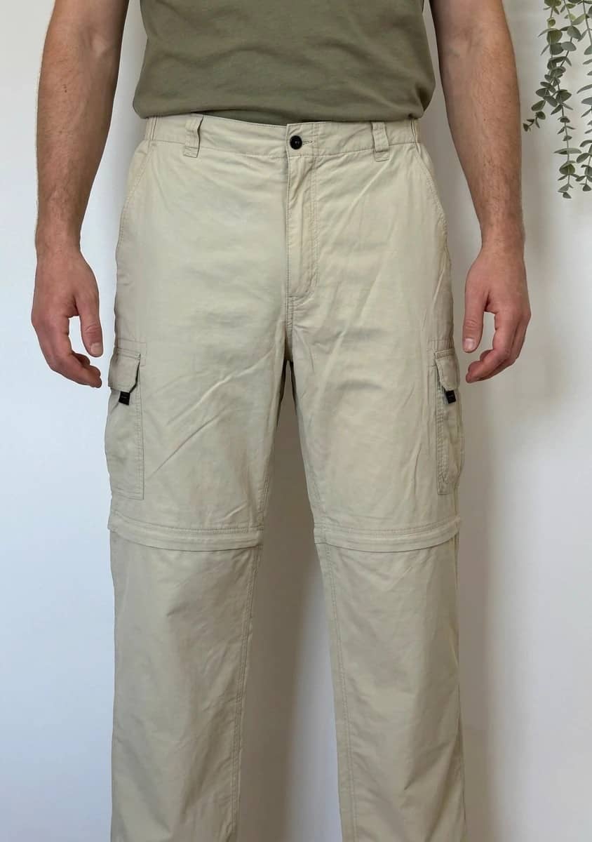 Pantalon cargo convertible short Aigle beige taille 46/XL