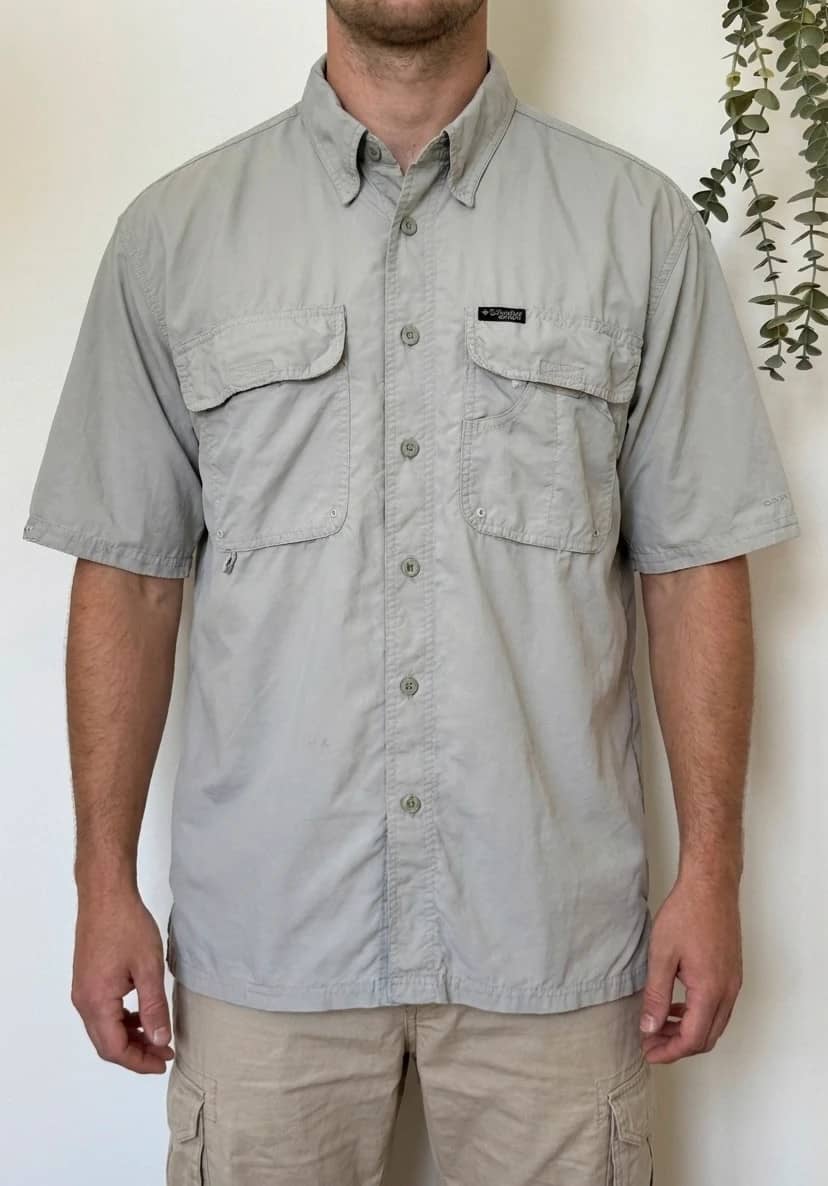 Chemise Columbia GRT Omni Dry pêche randonnée beige taille M - VG260152