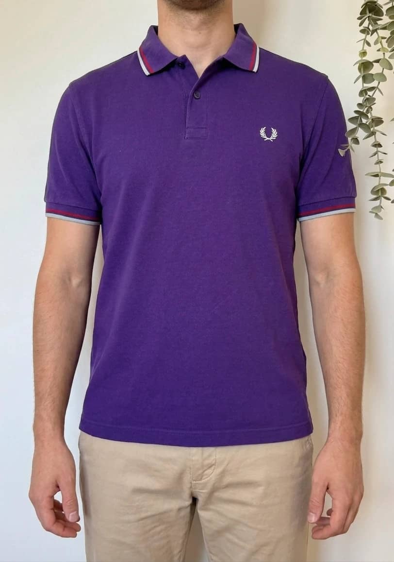 Polo piqué Fred Perry Light and Stretch violet taille 42/M - SK260648