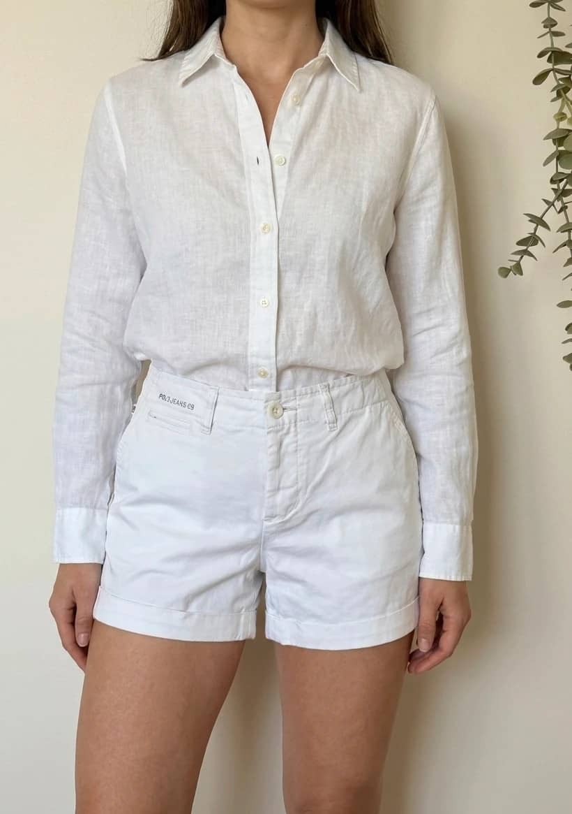 Short chino Polo Jeans Company Ralph Lauren blanc taille 6/40 - SK260694