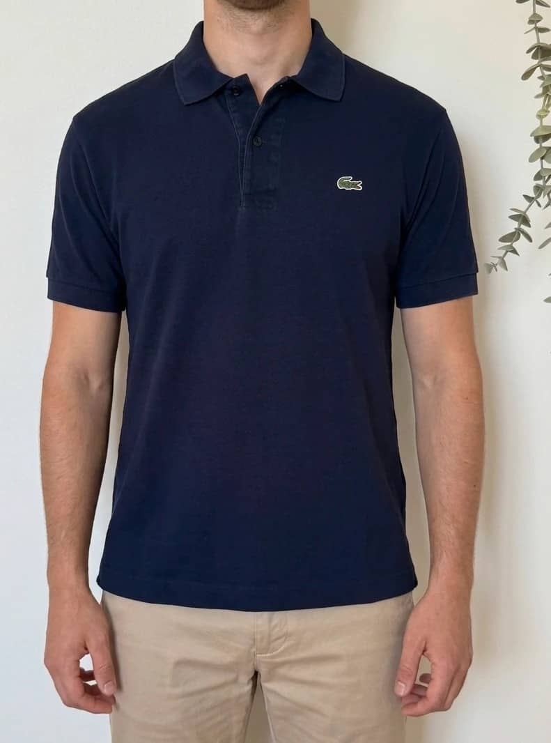 Polo piqué Lacoste bleu marine coupe large taille 6/XL - PP2603421