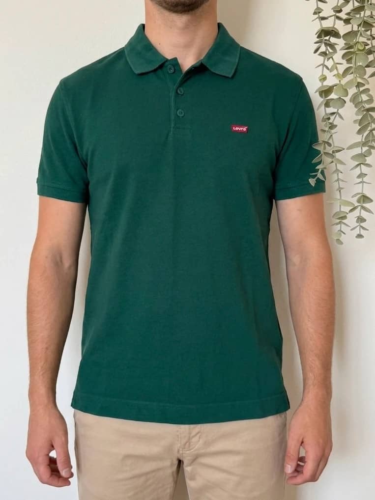 Polo piqué Levi's vert sapin taille M - SK260664